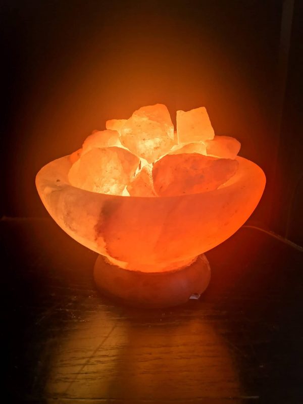 Himalayan Pink Salt Fire Bowl Lamp - Hub Salt eShop