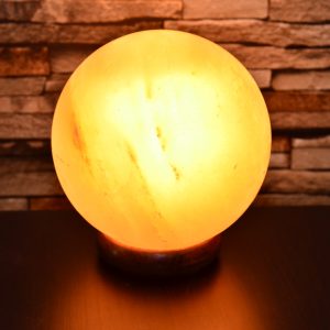 Himalayan Pink Salt Sphere Shape Lamp - Hub Salt eShop