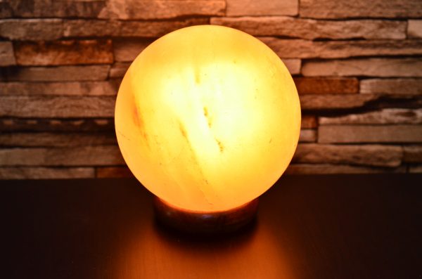 Himalayan Pink Salt Sphere Shape Lamp - Hub Salt eShop